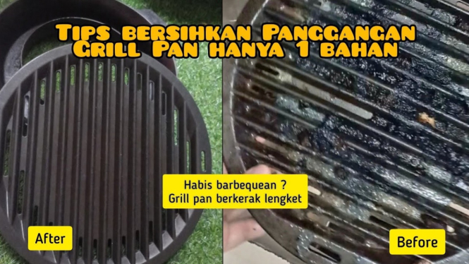 Membersihkan grill pan