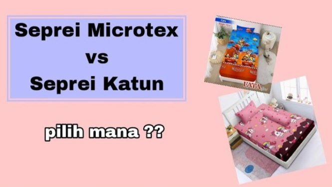 Perbedaan sprei microtex dan katun