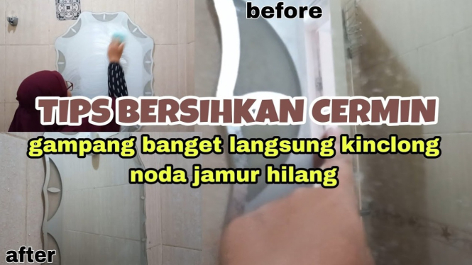 Tips membersihkan cermin