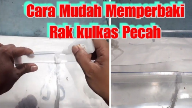 Cara Memperbaiki Rak Kulkas Pecah