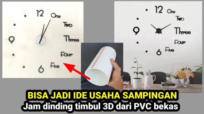 Jam Dinding Dari Paralon Bekas