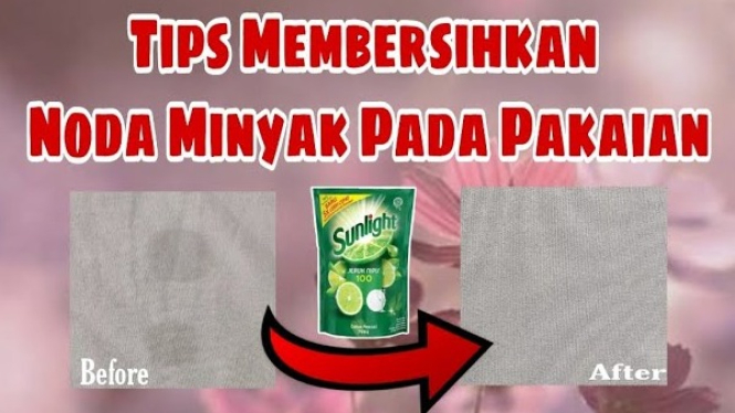 Cara Membersihkan Noda Minyak
