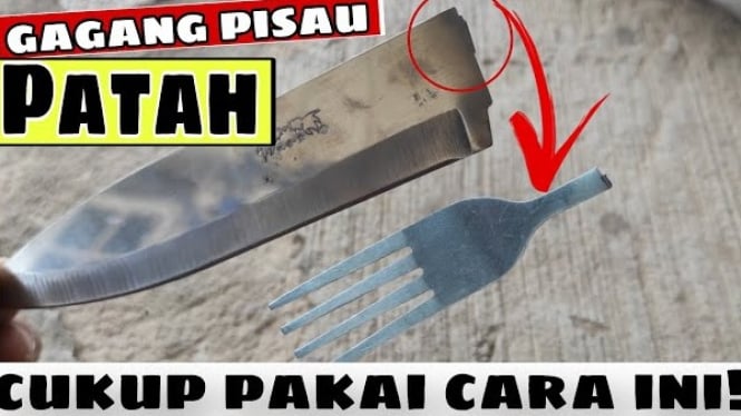 Cara Memperbaiki Gagang Pisau Patah