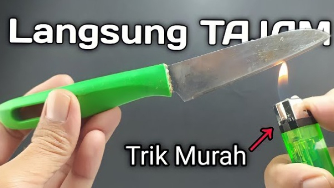 Trik Sederhana Menajamkan Pisau Tumpul