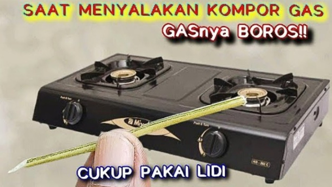 Cara menyalakan kompor gas