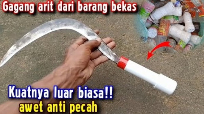 Cara Praktis Membuat Gagang Arit