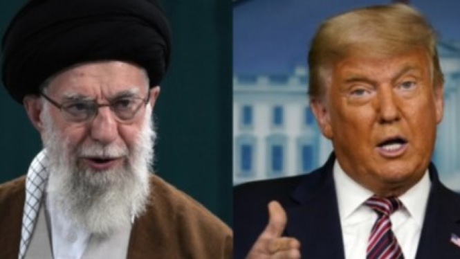 Donald Trump dan Ayatollah Ali Khamenei
