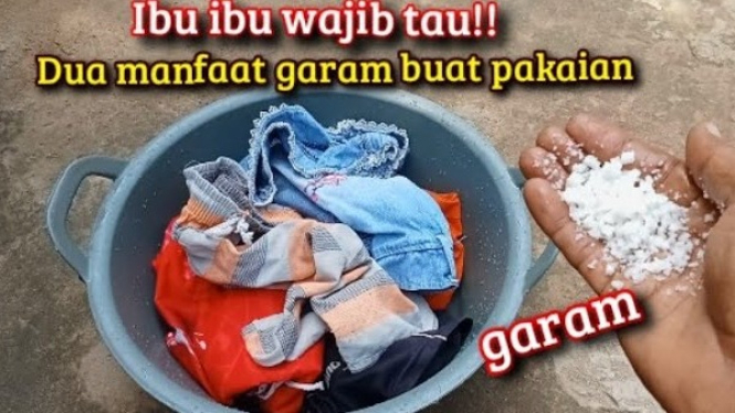 Manfaat Garam Dapur untuk Mencuci Pakaian