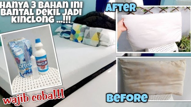 Cara Mencuci Bantal