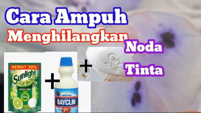 Tips menghilangkan noda tinta