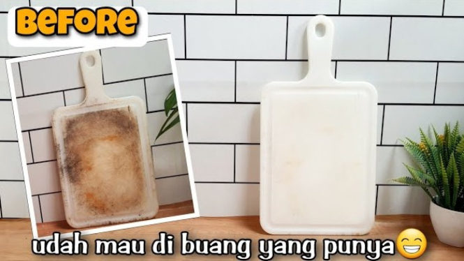 Cara Membersihkan Talenan Kotor