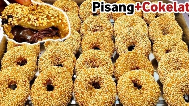 Resep Ide Jualan Pisang Wijen Isi Cokelat