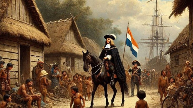Ilustrasi Penjajahan di Indonesia