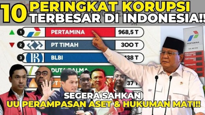 10 Kasus Korupsi Terbesar Indonesia