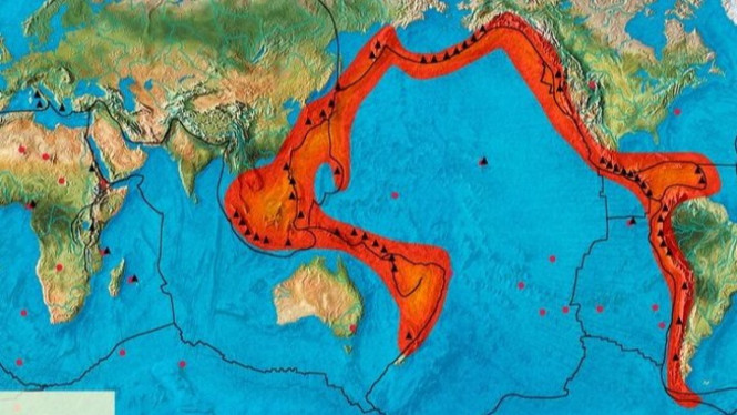 Indonesia masuk ke jalur ring of fire