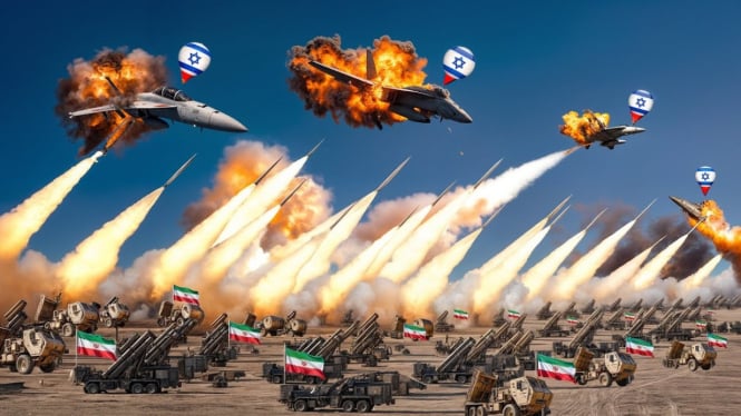 Ilustrasi Perang Iran-Israel