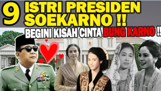 9 Istri Soekarno