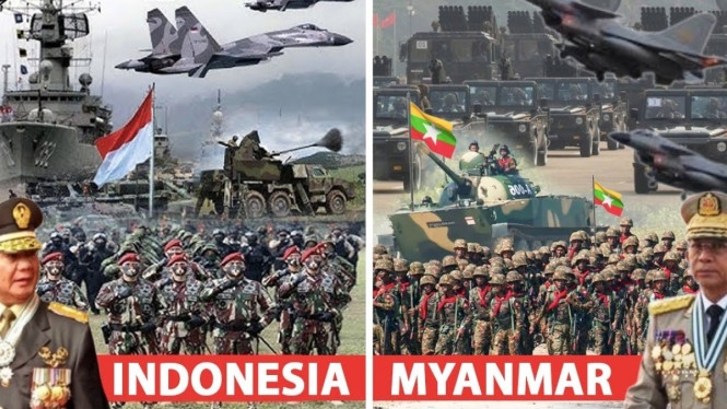 Perbandingan Kekuatan Militer Indonesia dengan Myanmar