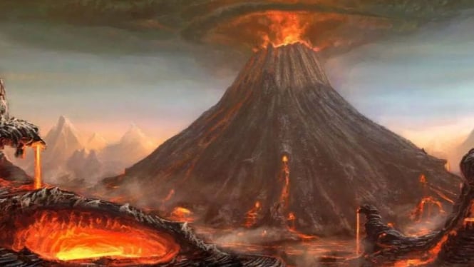 Ilustrasi Letusan Gunung