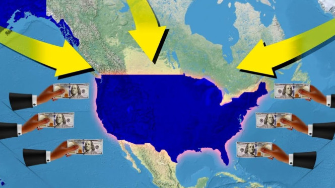Ilustrasi sumber dana Amerika Serikat