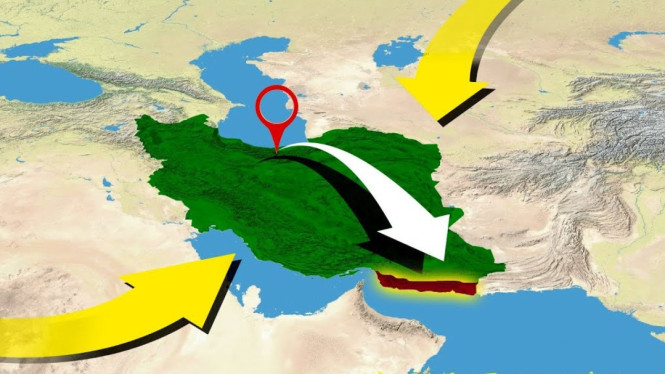 Ilustrasi letak Iran