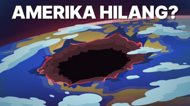Ilustrasi jika Amerika hilang