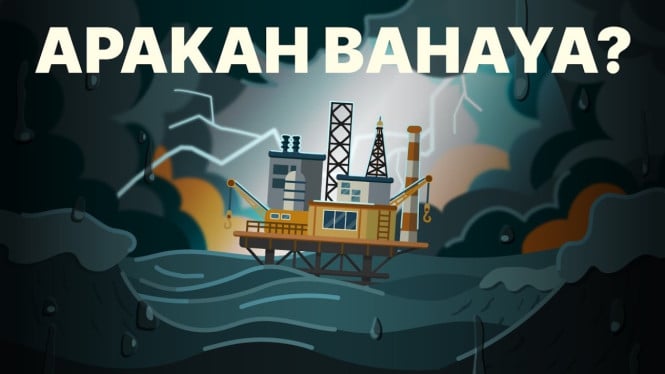 Ilustrasi anjungan lepas pantai