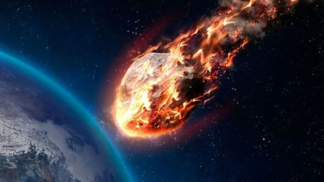 Ilustrasi hantaman asteroid