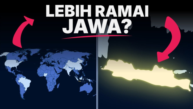 Pulau Jawa lebih ramai dari Rusia