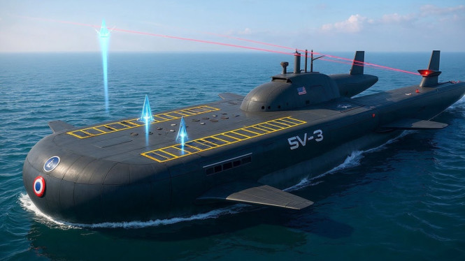 Angkatan Laut AS Kembangkan Kapal Induk Siluman Bawah Air
