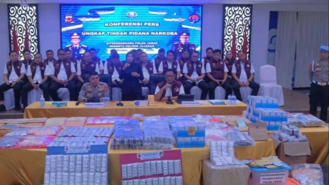Konferensi Pers Polda Jabar