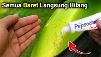 Tips Kreatif Atasi Baret Body Motor Cuma Modal Pasta Gigi dengan Cepat
