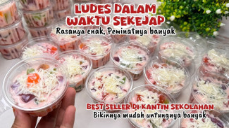Ide Jualan Salad Jeli Warna-warni dalam Cup Cantik, Minuman Segar Bikin Ketagihan