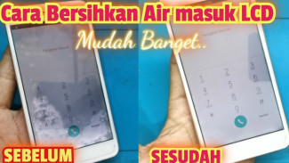 Cara Mudah Atasi Noda Bercak Air di LCD HP Android Agar Bersih Lagi