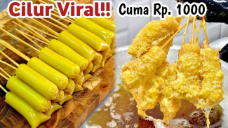 Cilur Aci Telur Camilan Viral Modal Kecil Bisa Jual Sampai Rp2000 Per Tusuk