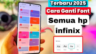 Cara Ganti Font HP Infinix Terbaru 2025, Cuma Pakai Fitur Bawaan XOS 15