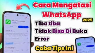 Aplikasi WhatsApp Tidak Bisa Dibuka dan Error? Begini Cara Mengatasinya