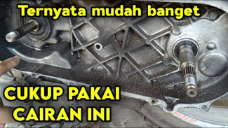 Cara Membersihkan Ruang CVT Motor, Berkerak Tebal Jadi Kinclong Lagi