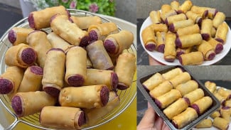 Kue Ubi Ungu Gulung Renyah Lembut, Modal Kecil Bisa Untung Besar