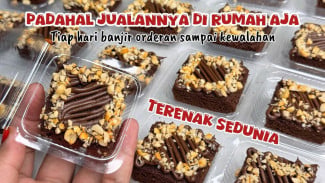 Cuma Modal 50 Ribuan Dapat 50 Porsi, Bolu Coklat Mini Tahan Seminggu Tanpa Kulkas