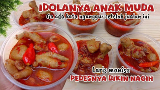Raup Untung Jutaan dari Bakso Ceker Mercon, Pakai Kuah Merah Bikin Pelanggan Ketagihan