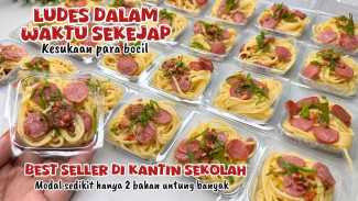 Cuma Modal 4 Bungkus Spaghetti Instan Bisa Untung Lumayan, Ditambah Sosis Makin Enak