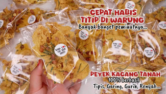 Modal Tepung Beras Bisa Menghasilkan Cuan, Ide Jualan Peyek Kacang Untung Besar