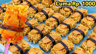 Bisnis Kuliner Sushi Mie Favorit Anak, Dijual 1000an Pasti Laris Manis