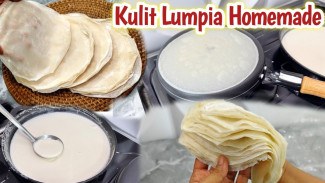 Kulit Lumpia Tanpa Telur Cuma 4 Bahan, Anti Sobek dan Super Tipis untuk Ide Jualan!