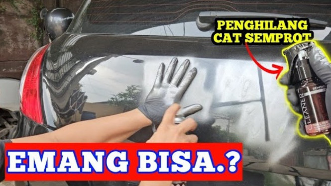 Menghilangkan cat semprot