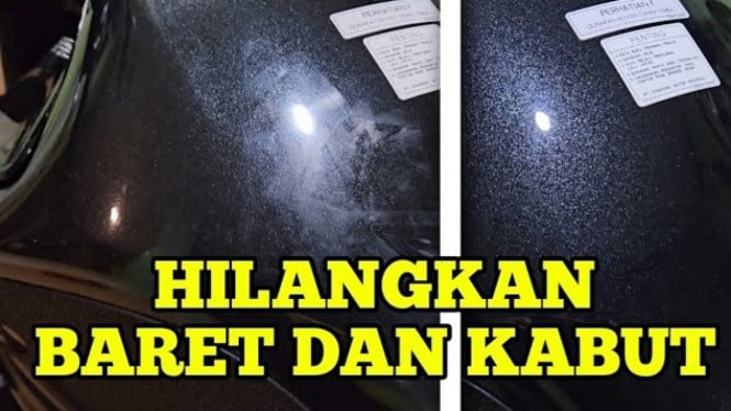 Menghilangkan baret