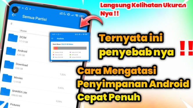 Cara mengatasi penyimpanan penuh