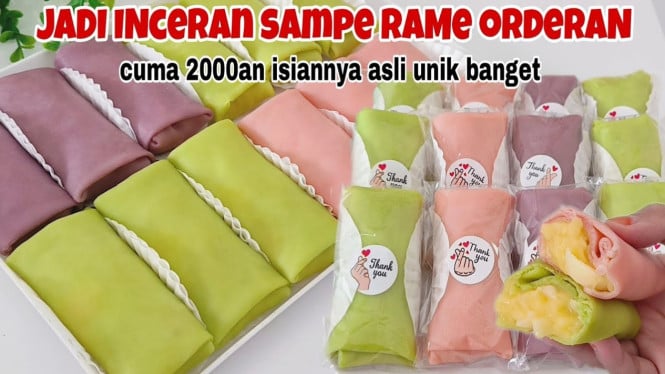 Ide Jualan Pancake Gulung Isi Vla Kelapa Muda