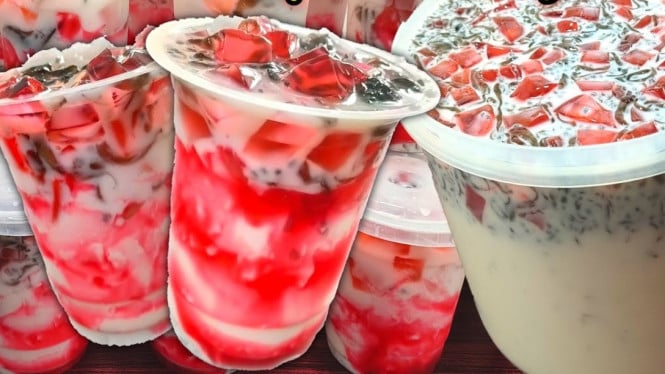 Minuman Kekinian Strawberry Jelly Cream